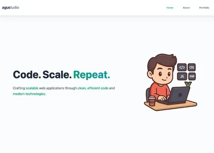 Agustudio Landing Page